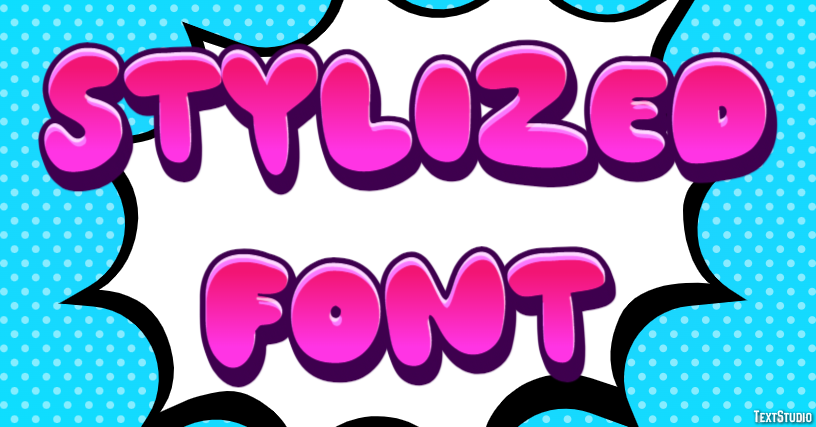 Stylized Font Effetto testo
