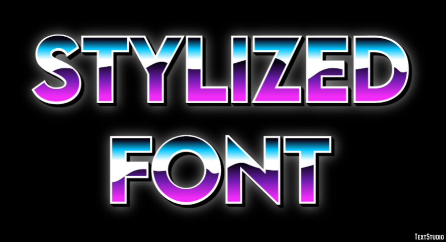 Stylized Font Effetto testo