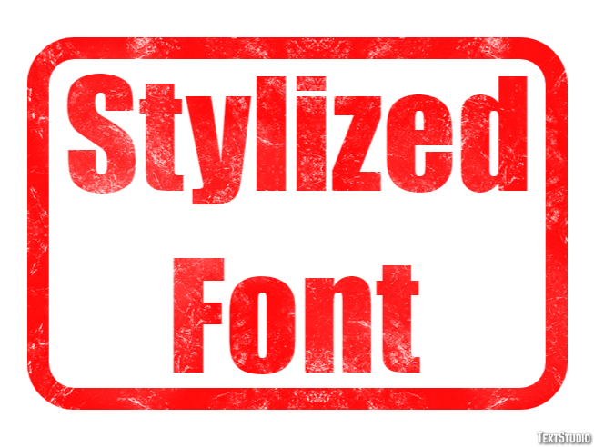 Stylized Font Text effect