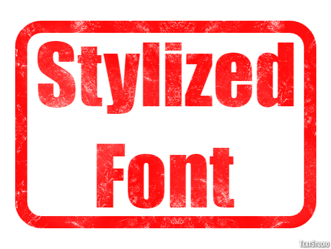 Stylized Font Effetto testo