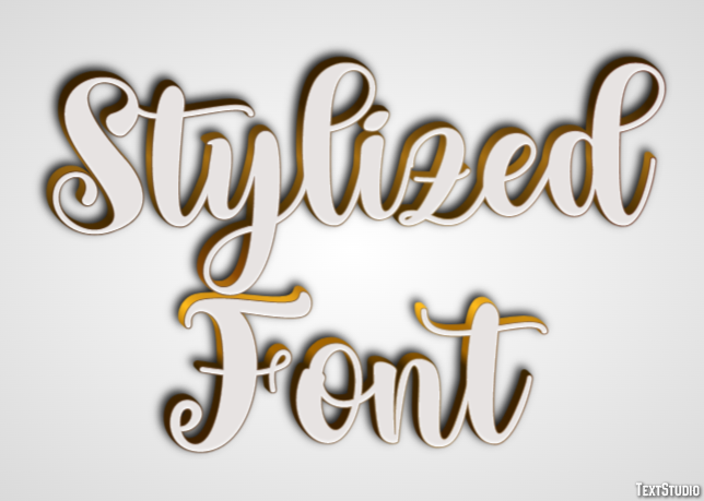 Stylized Font Effetto testo