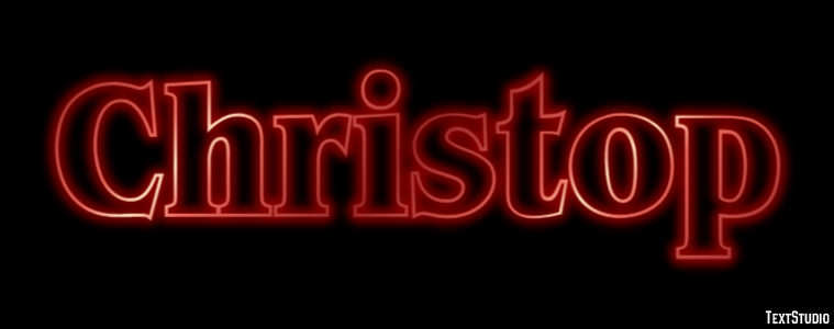 Christop Efeito de texto