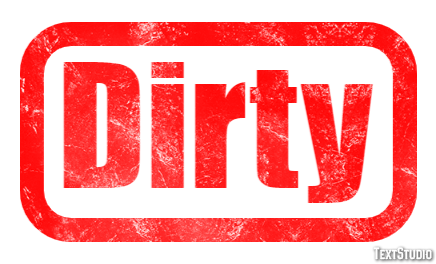 Dirty Effetto testo