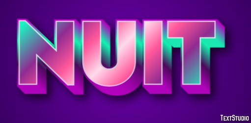 Nuit Texteffekt