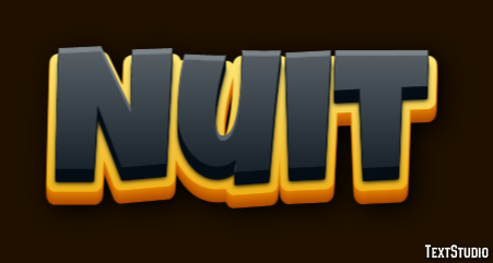 Nuit Texteffekt