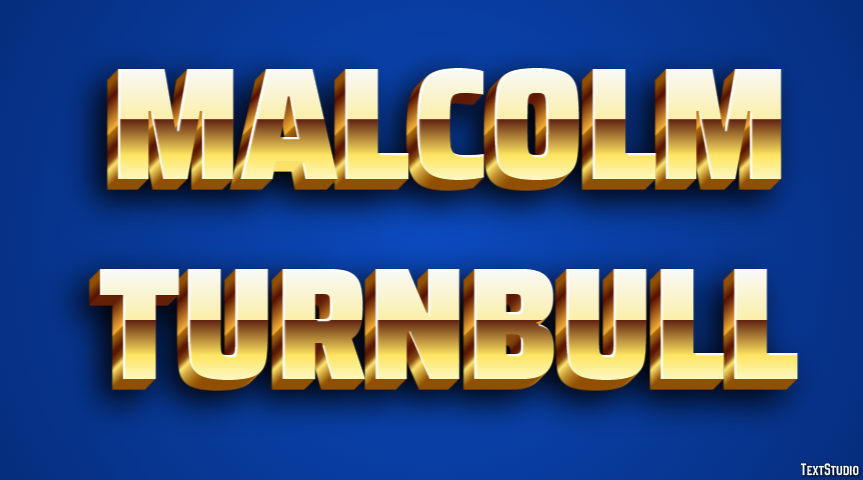 Malcolm Turnbull Efeito de texto