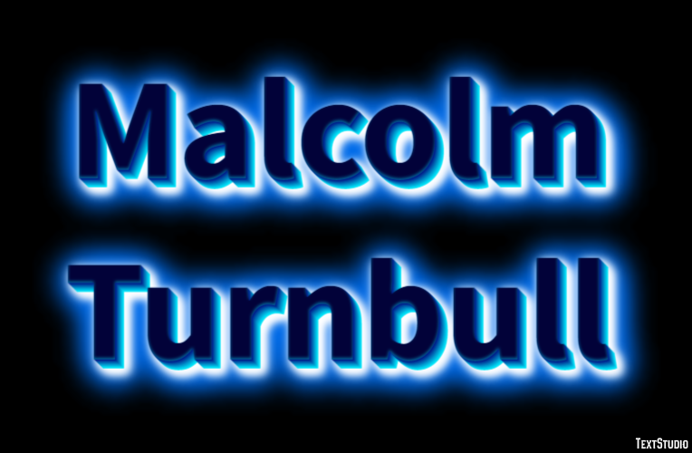 Malcolm Turnbull Efeito de texto