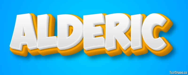 Aldéric Text effect