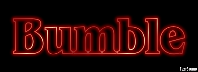 Bumble Text effect