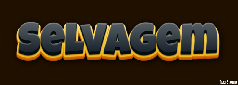 Selvagem Efeito de texto