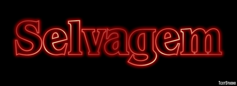 Selvagem Efeito de texto