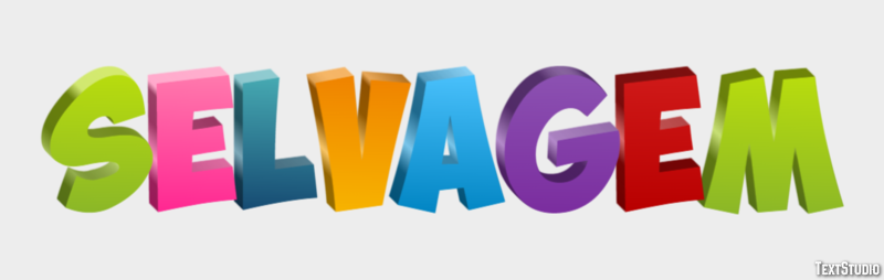 Selvagem Efeito de texto