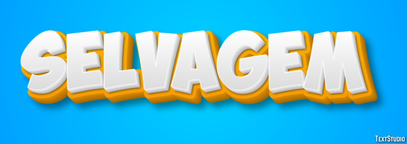Selvagem Efeito de texto