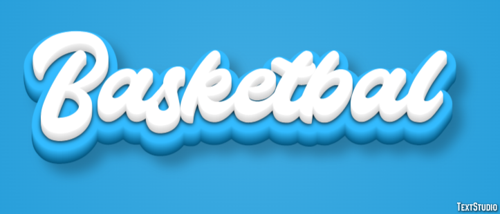 Basketbal Tekst Effect