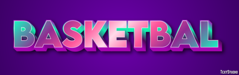 Basketbal Tekst Effect
