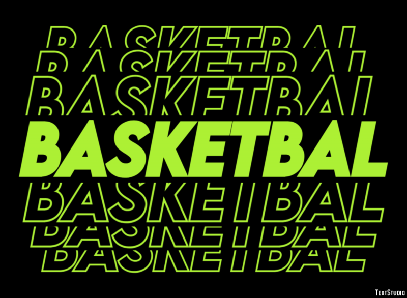 Basketbal Tekst Effect