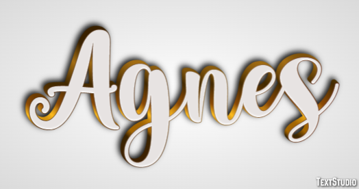 Agnes Text Effect