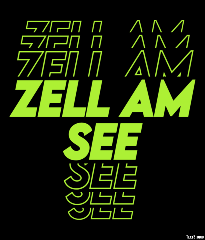Zell am See Efekt tekstowy