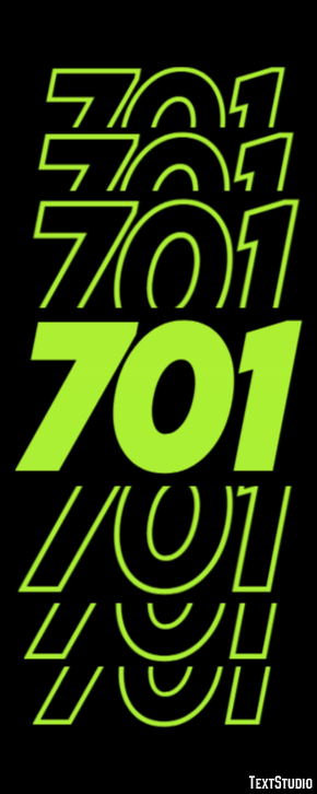 701 Efecto de Texto