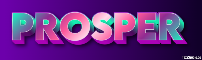 Prosper Text Effect
