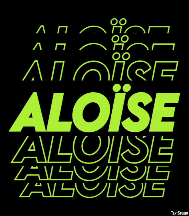 Aloïse Efecto de Texto