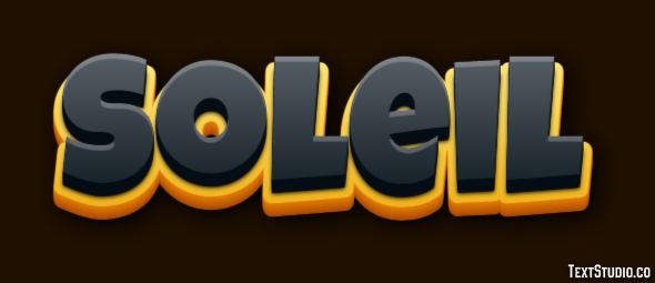 Soleil テキスト効果