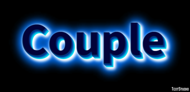 Couple Text Effect