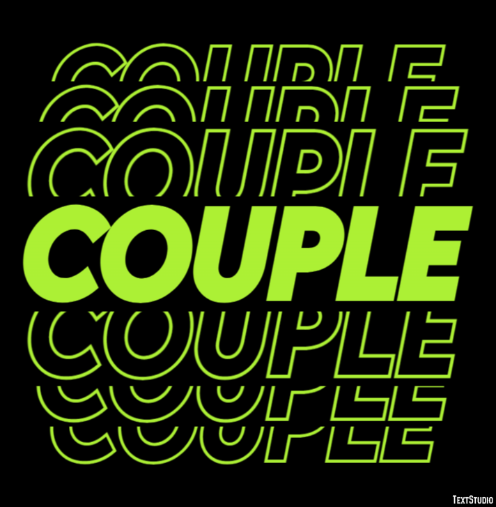 Couple Text Effect