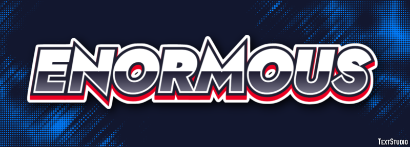 Enormous Text Effect