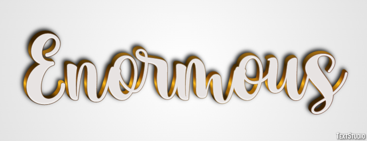 Enormous Text Effect