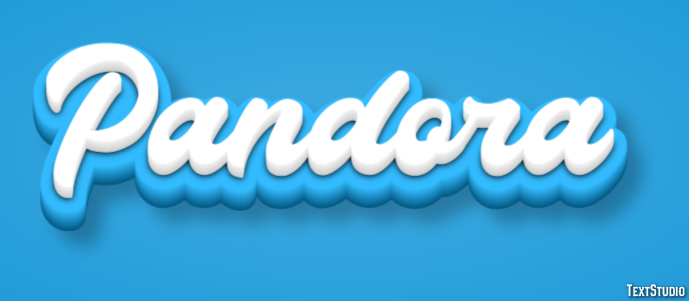 Pandora Text effect