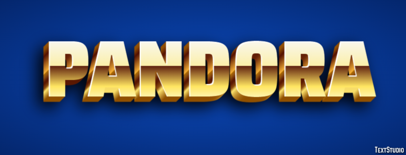 Pandora Text effect