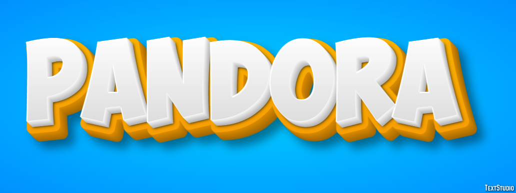 Pandora Text effect