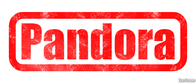 Pandora Text effect