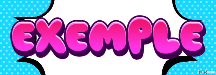 Exemple Эффект текста
