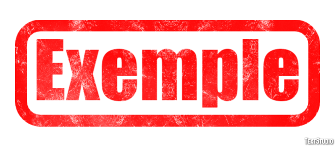 Exemple Эффект текста