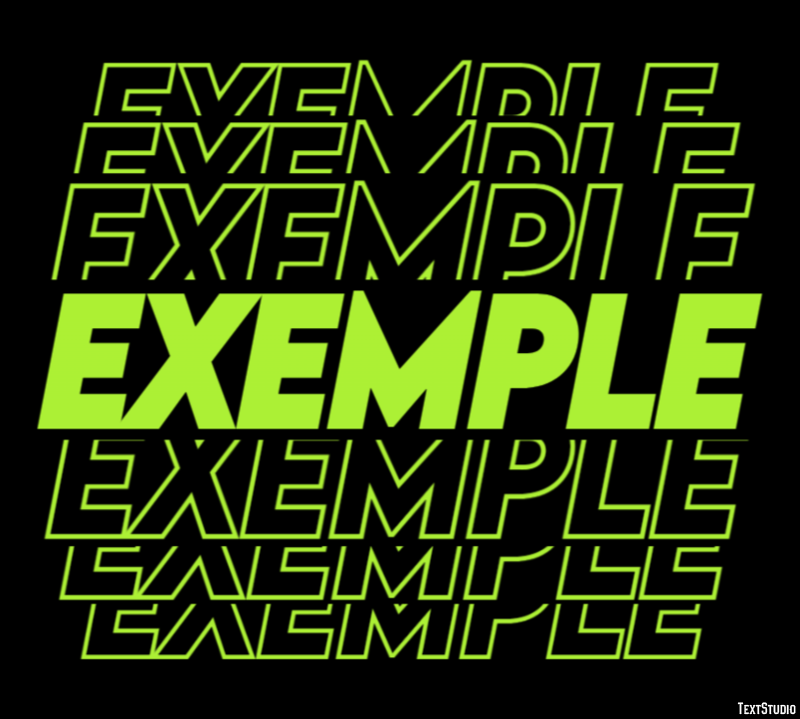 Exemple Эффект текста