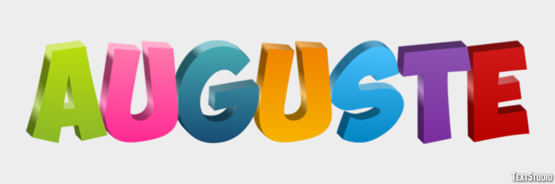 Auguste Effetto testo