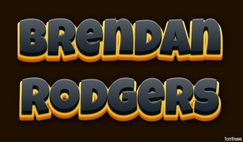 Brendan Rodgers Text effect