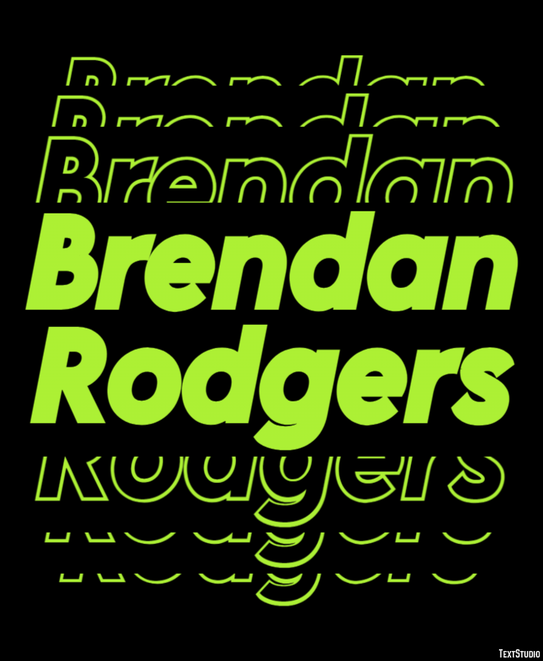 Brendan Rodgers Text effect