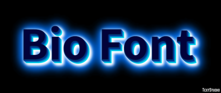 Bio Font Efecto de Texto