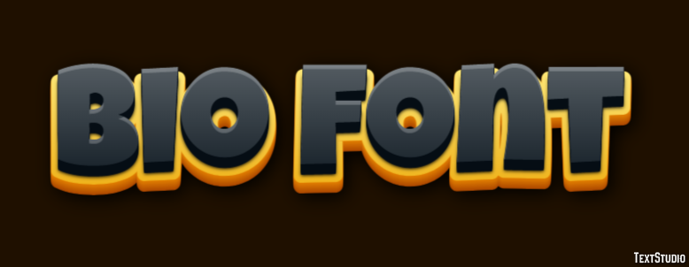 Bio Font Эффект текста