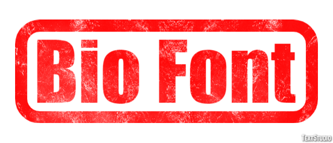 Bio Font Text Effect