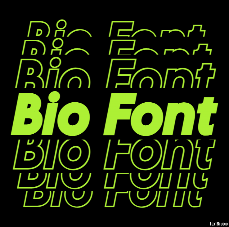 Bio Font Efecto de Texto