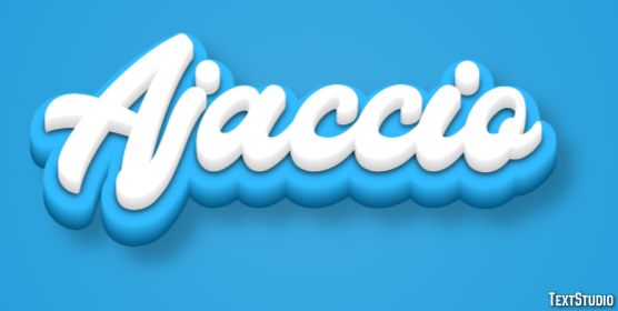 Ajaccio Texteffekt