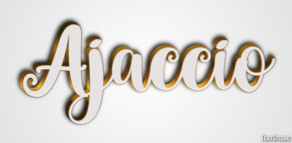 Ajaccio Texteffekt