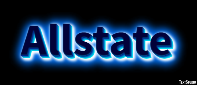Allstate Tekst Effect