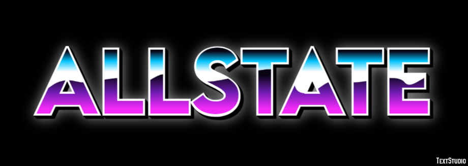 Allstate Tekst Effect