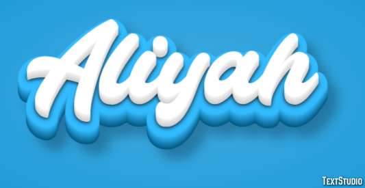 Aliyah Text Effect