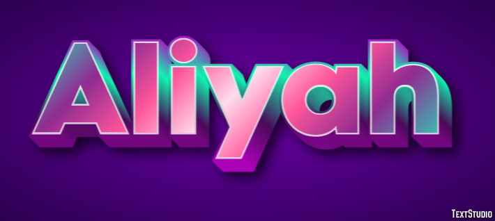 Aliyah Text Effect